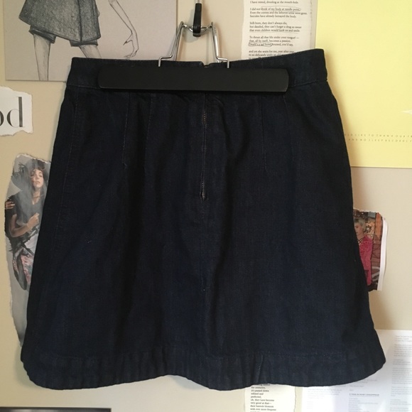Pleated Denim Skirt - Picture 2 of 4